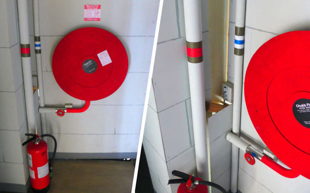Fake hose reel